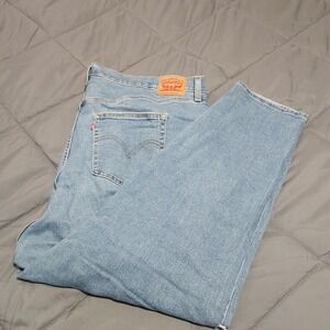 Levi's Mom Jeans Women's 20W High Waisted Light Wash Distressed Denim Read Size